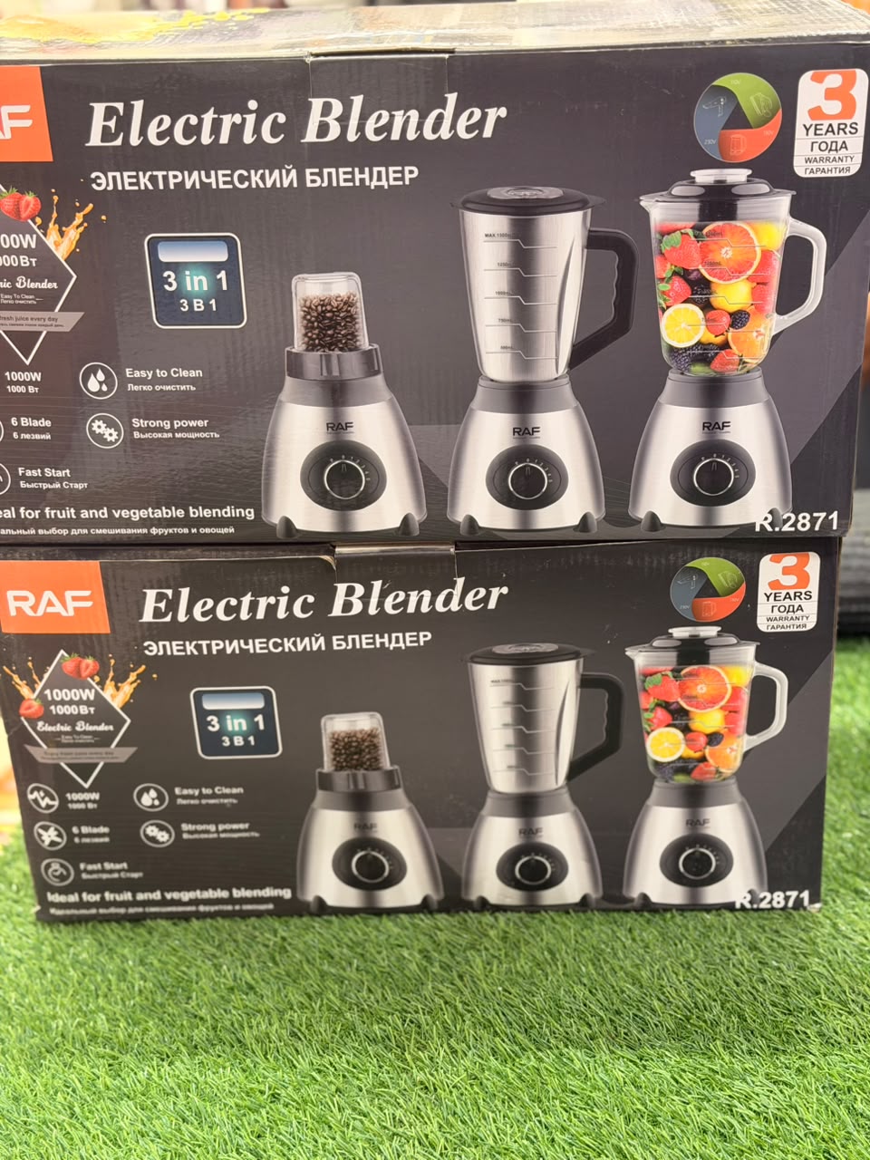 Raf 3 in 1 blender 1000watts model :2871