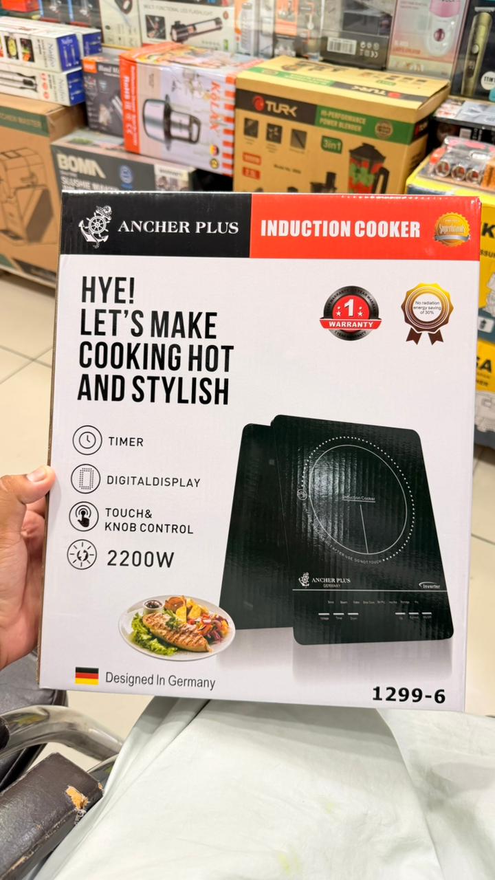 NEW GERMAN MADE ANCHER PLUS INUCTION STOVE 2200 WATTS