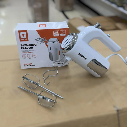 Geepas 500 watts  Electric Hand Mixer Model (43055P) white