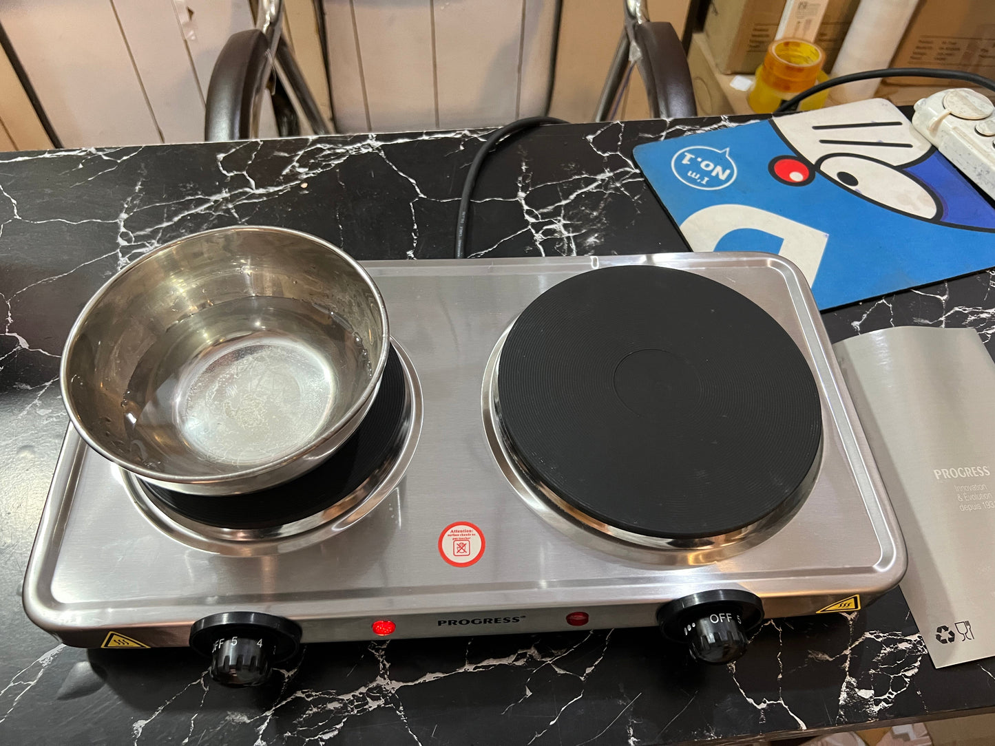 Orginal UK Lott Progress Double Hotplate. Stainless steel. 2500 Watt high quality