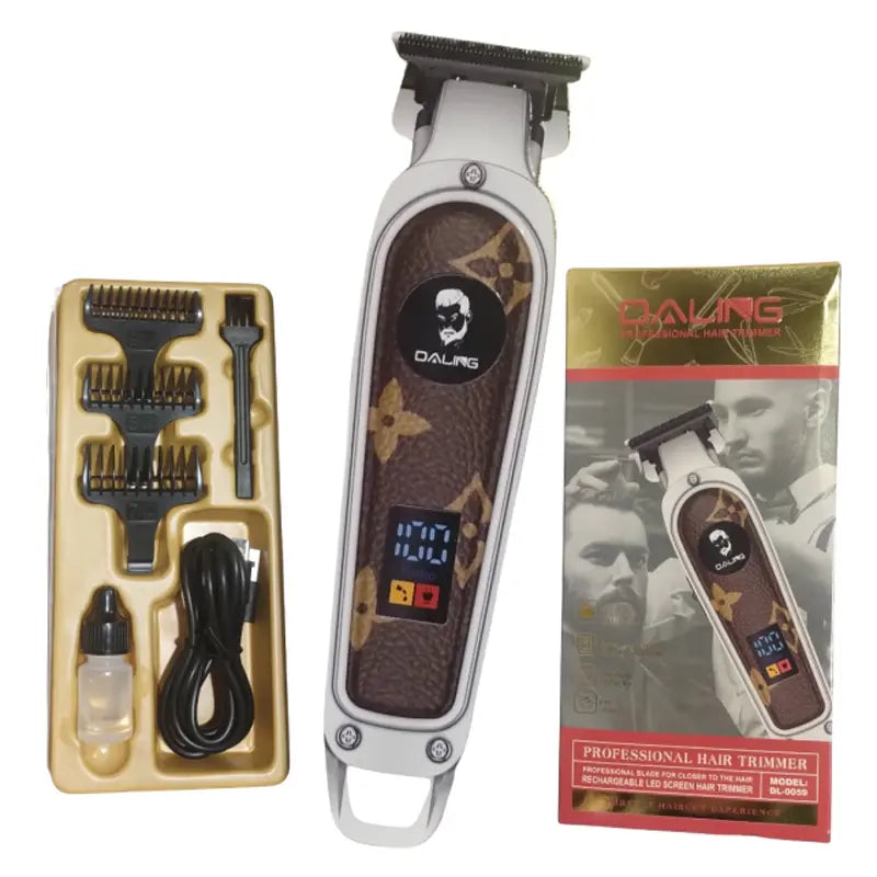 Daling DL-0058 Professional Hair Trimmer for Men – Rechargeable Cordless Beard & Hair Clipper with 1200mAh Battery, 180 Minutes Runtime, 5W Power