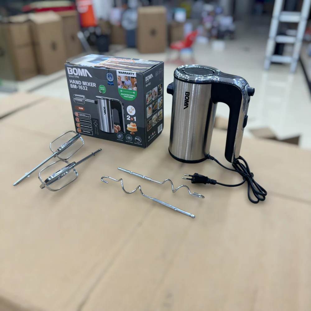 Boma 2-in-1 Electric Hand Mixer BM-1632 – 650W, 5-Speed Turbo Beater for Mixing, Whisking & Baking