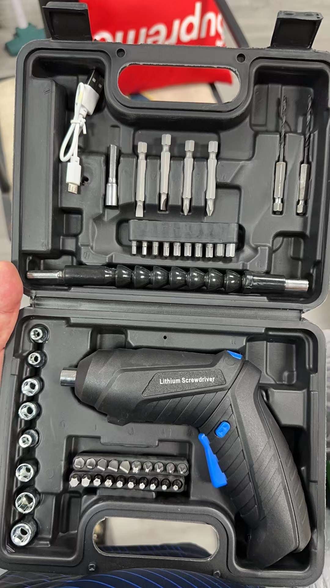 Mini Rechargeable Drill machine . Tools Box