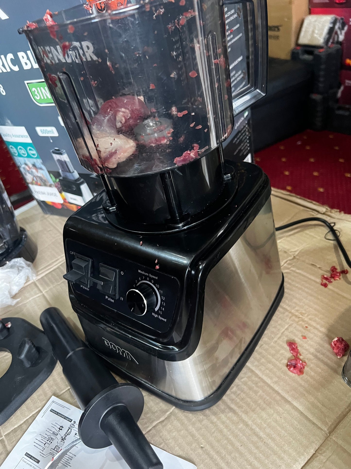 BOMA GERMAN LOTT IMPORTED 3 in 1 JUICER BLENDER CHOPPER HIGH QUALITY STEAL BODY