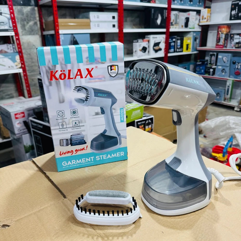 Kolax 1500W Handheld Garment Steamer 822468 – 200ml Water Tank, Fast Heat-Up & Continuous Steam
