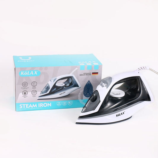 New KOLEX Steam iron model - k12 premium quality non coated | black