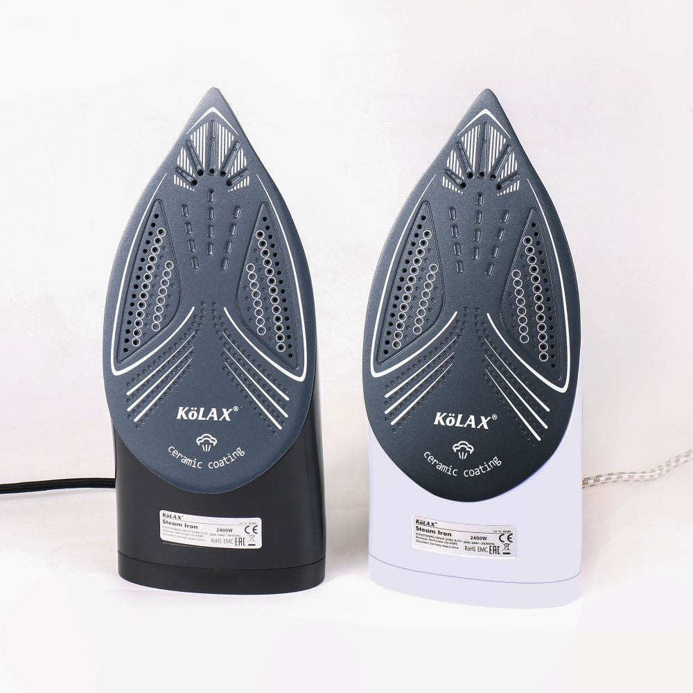 New KOLEX Steam iron model - k12 premium quality non coated | black