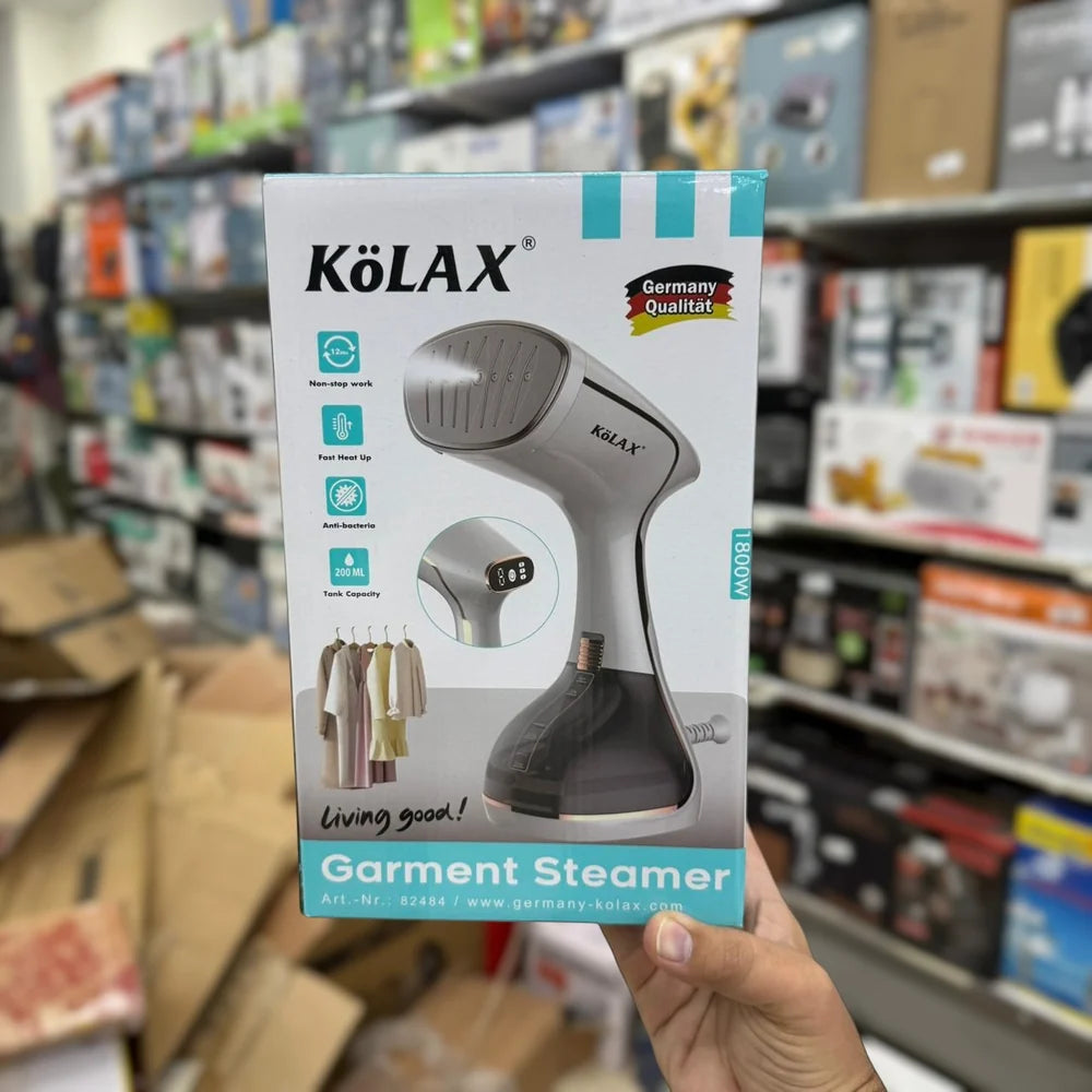 Kolax 1800W Digital Handheld Garment Steamer – 200ml Water Tank, Fast Heat-Up & Continuous Steam