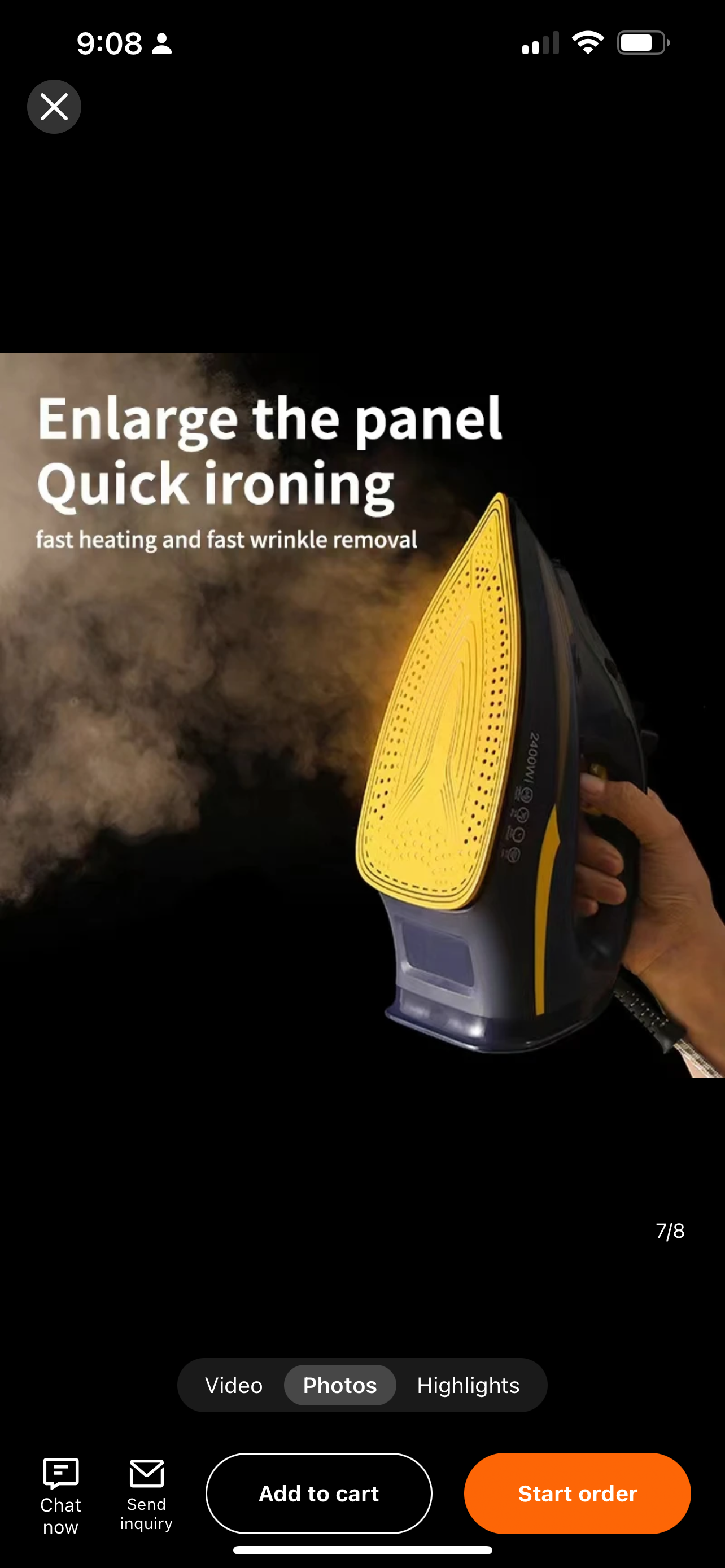 Lott Imported Orginal Silver Crest Steam Iron . High Quality 2200 watt