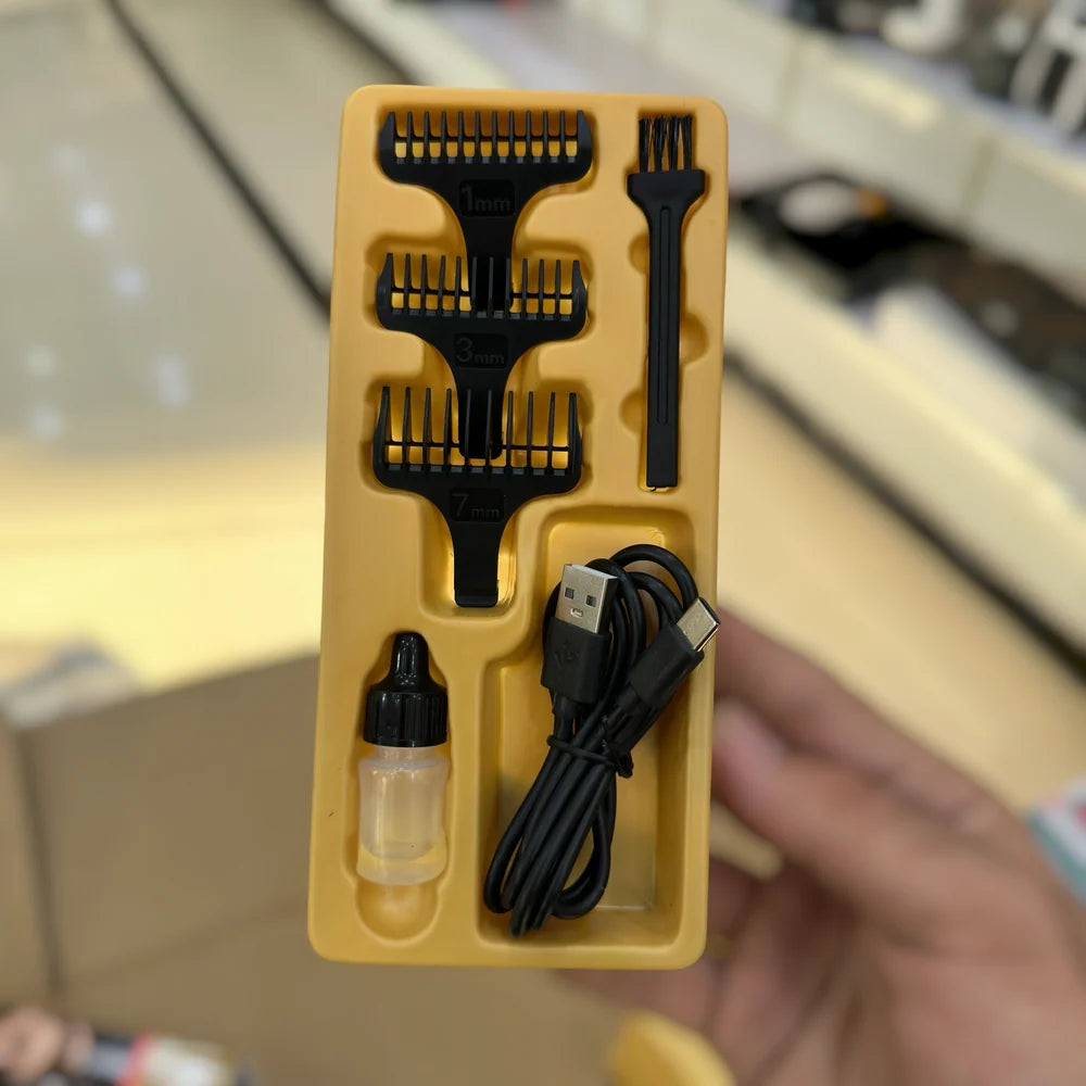 Daling DL-0058 Professional Hair Trimmer for Men – Rechargeable Cordless Beard & Hair Clipper with 1200mAh Battery, 180 Minutes Runtime, 5W Power