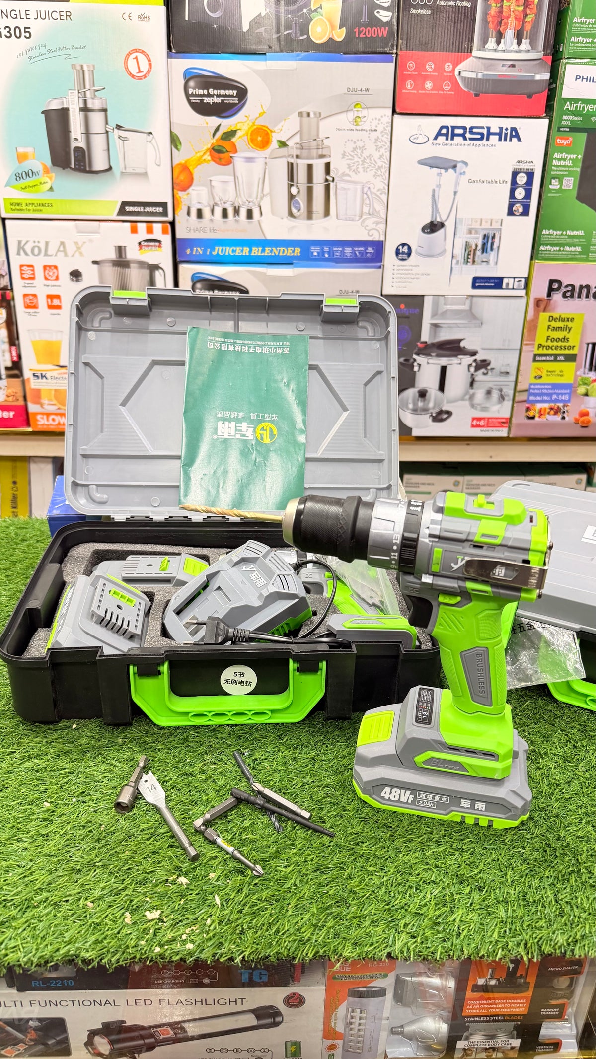 48VF Cordless Drill Machine – Brushless Power Tool . Drill for Home, Workshop & Professional Use . 2 in 1 Drill