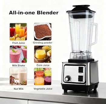 SC-1589-A professional 2 in 1  juicer and mixer / Silver crest , Commercial Food Processor(OFF WHITE )