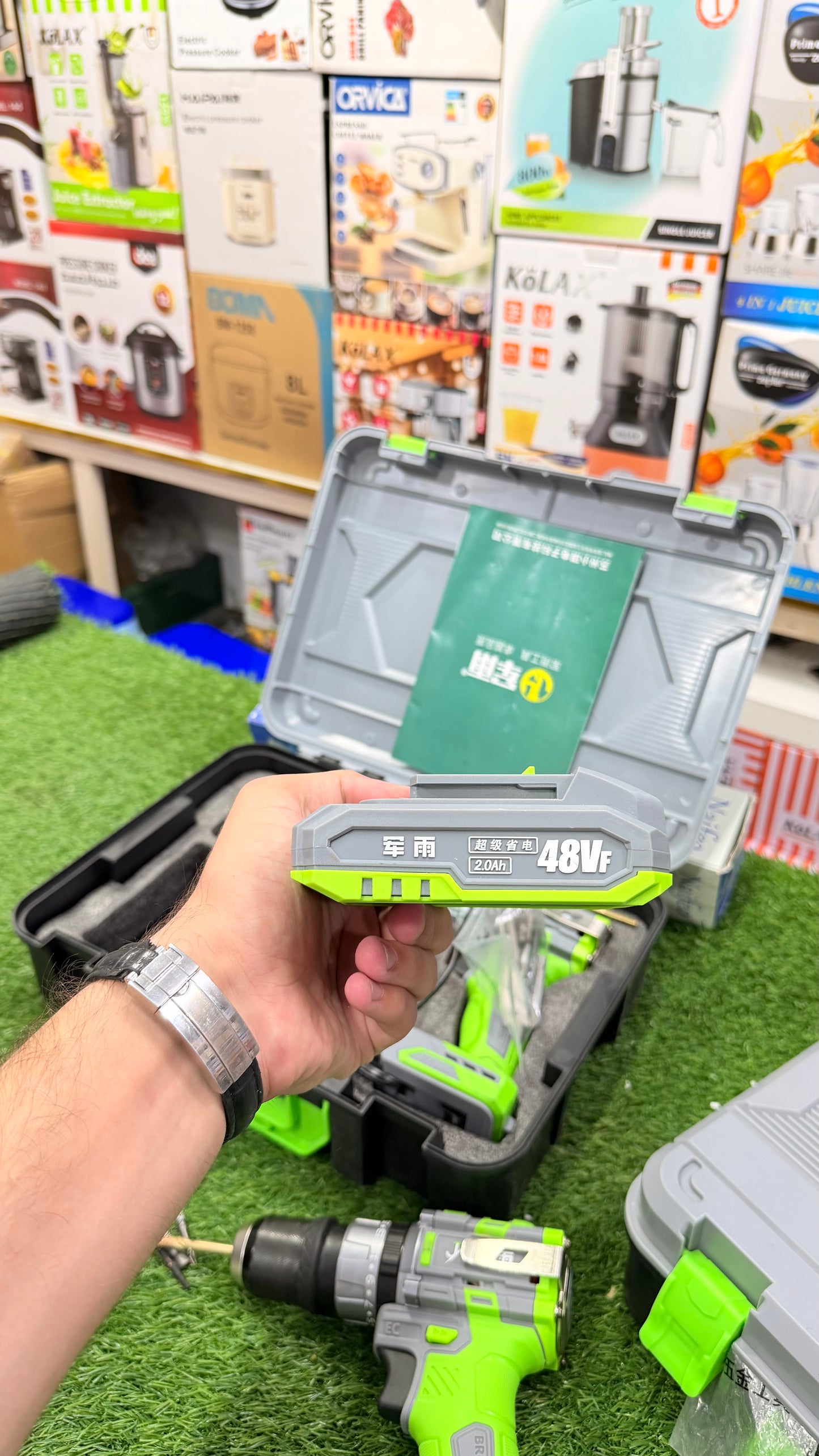 48VF Cordless Drill Machine – Brushless Power Tool . Drill for Home, Workshop & Professional Use . 2 in 1 Drill