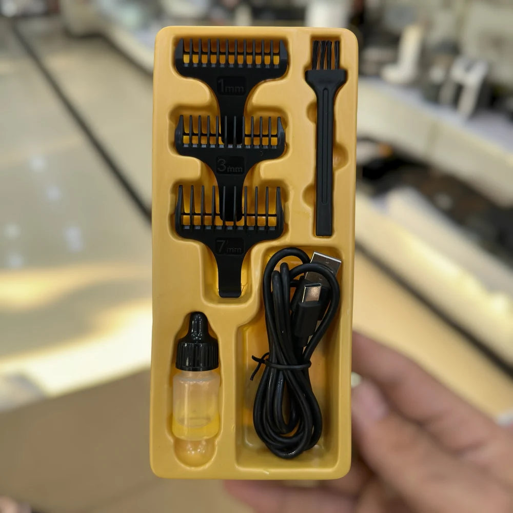 Daling DL-0056 Professional Hair Trimmer for Men – Rechargeable Cordless Beard & Hair Clipper with 1200mAh Battery, 180 Minutes Runtime, 5W Power