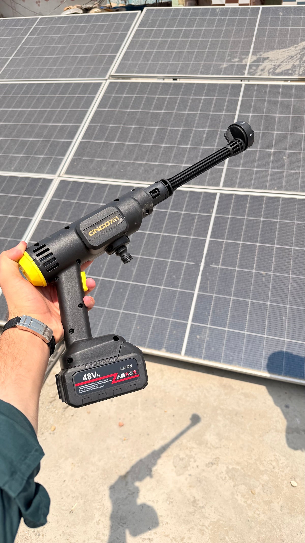 GNGO pressure washer adjustable nozzle spray settings