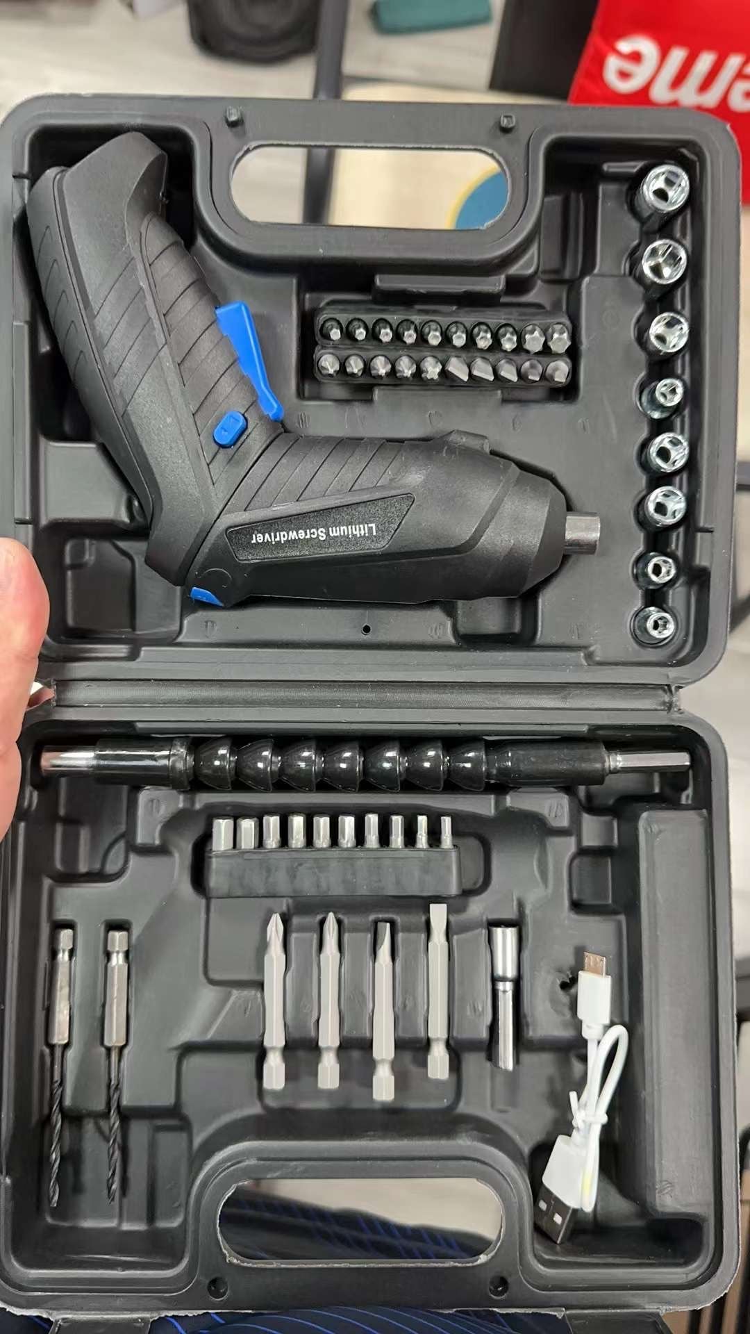 Mini Rechargeable Drill machine . Tools Box