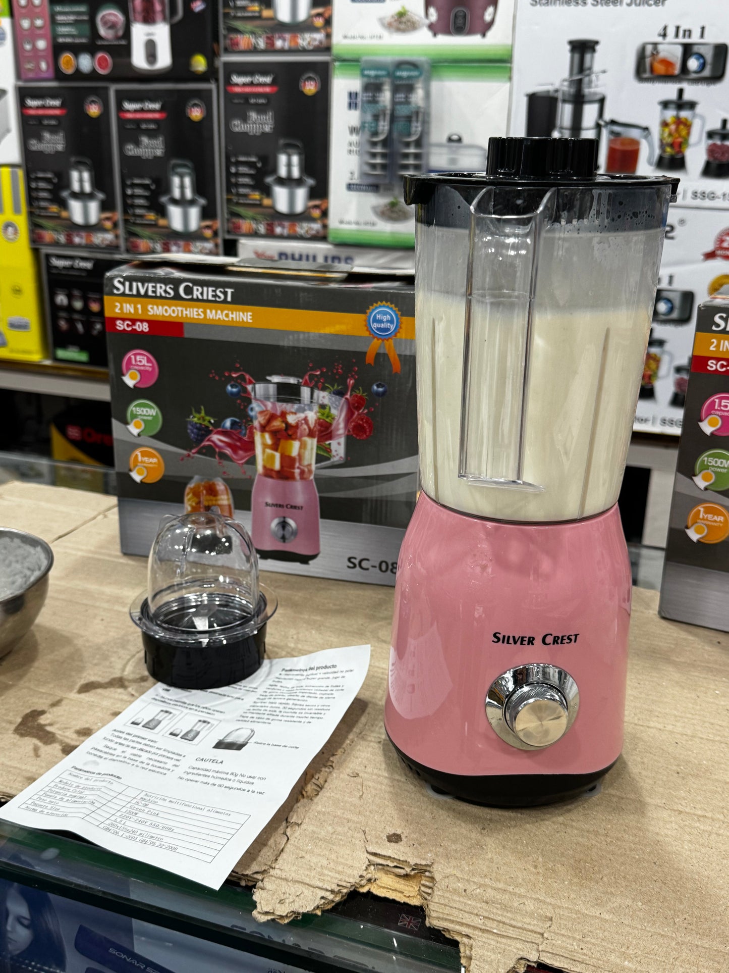 Silver crest 2 in 1 Blender high Quality unbreakable jug