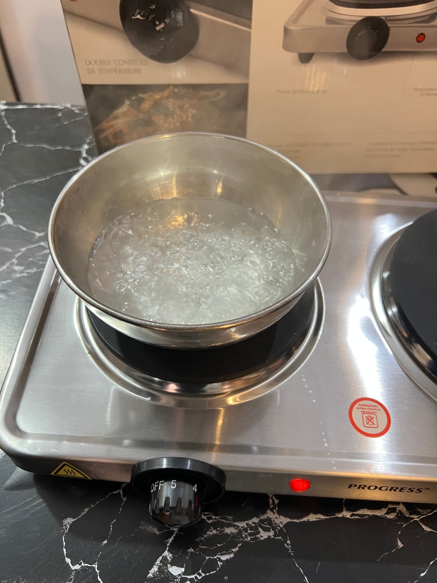 Orginal UK Lott Progress Double Hotplate. Stainless steel. 2500 Watt high quality