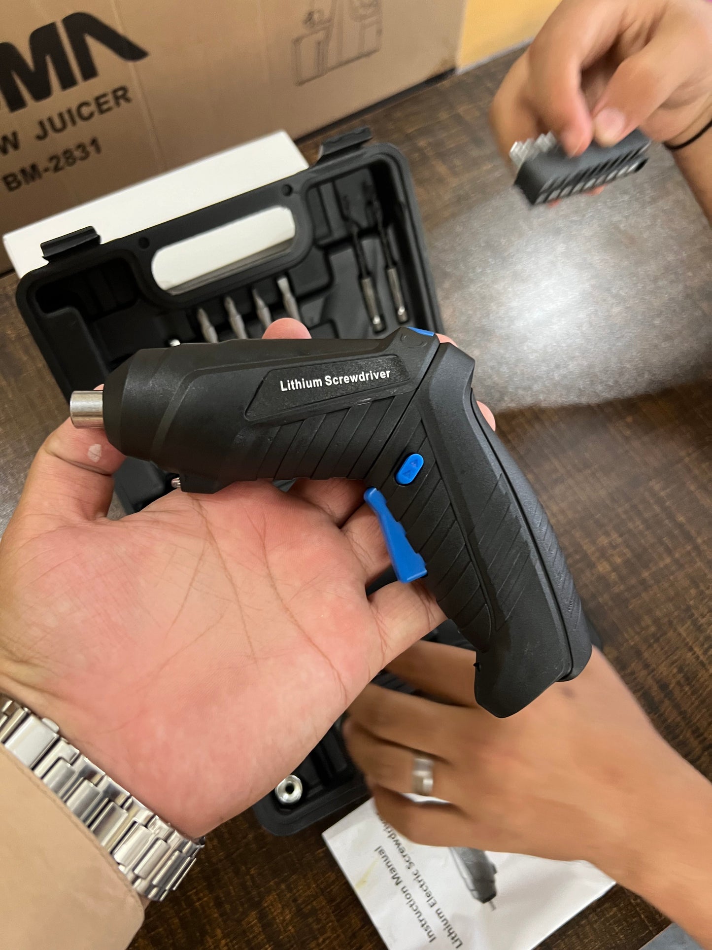 Mini Rechargeable Drill machine . Tools Box
