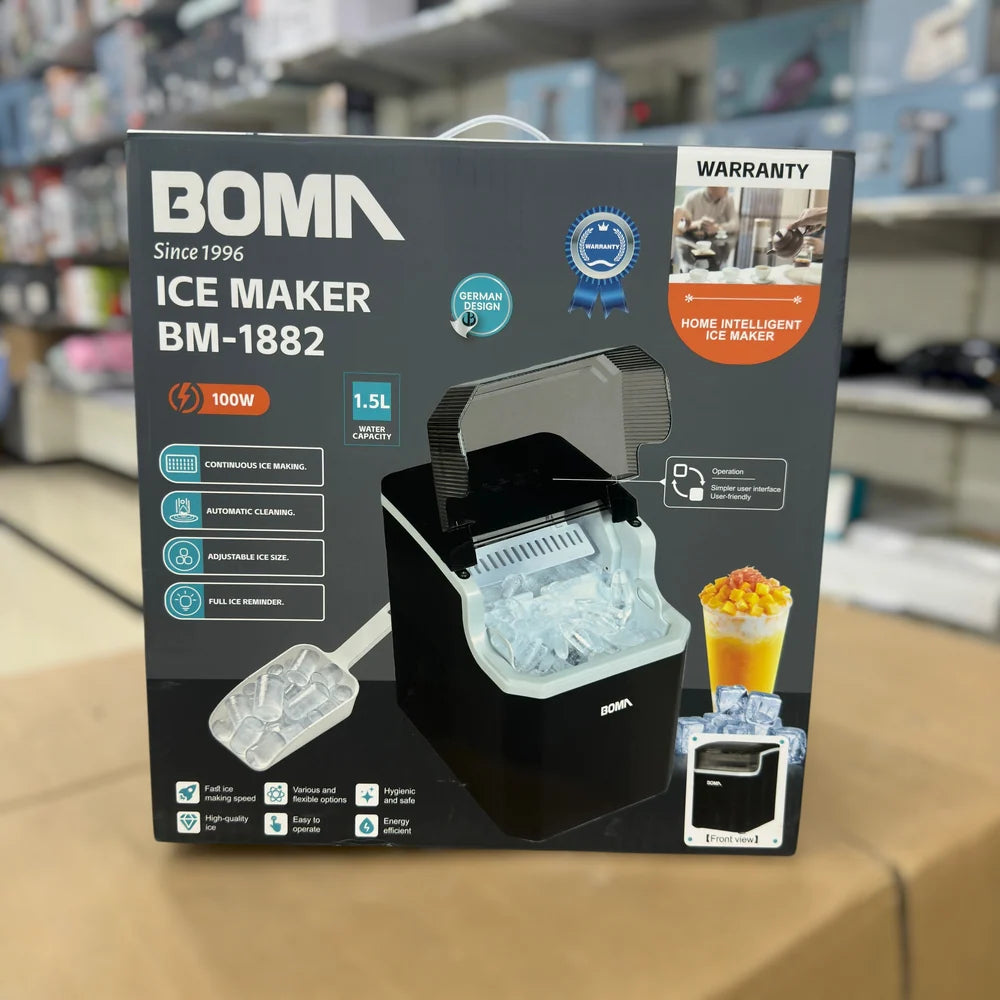 LOT IMPORTED BOMA DIGITAL ICE MAKER MACHINE ( ICE MAKER ) MODEL BM-1882 ( BLACK COLOUR )