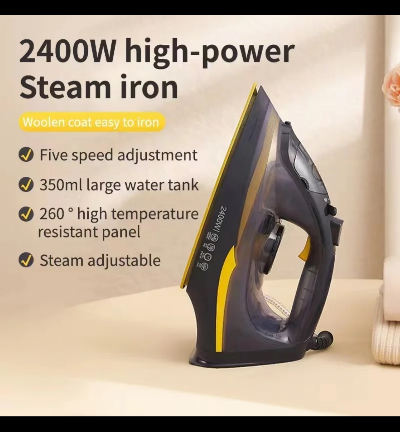 Lott Imported Orginal Silver Crest Steam Iron . High Quality 2200 watt