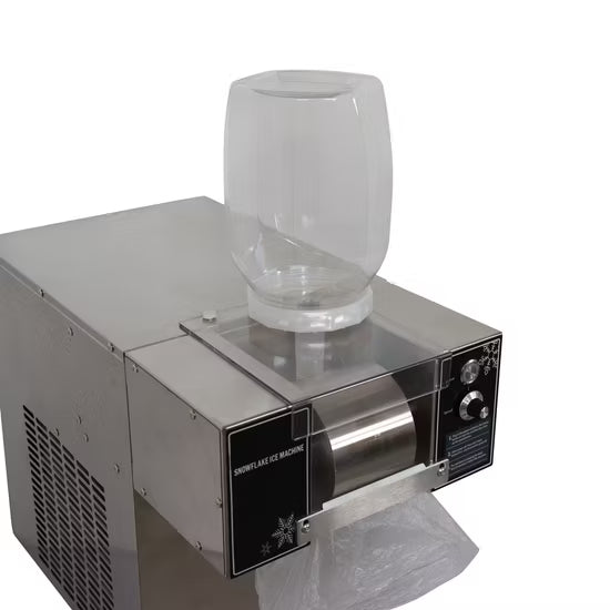 120 KG /24h Snow Ice Maker Rapid Production Bingsu Snowflake Machine with Qlx100f2-1000W-220V/50Hz