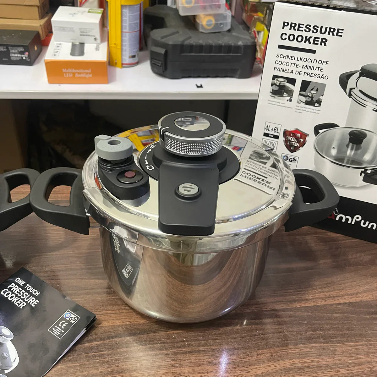 Italy Lot Imported Steampunk 3 in 1 Pressure Cooker . Induction Base high quality