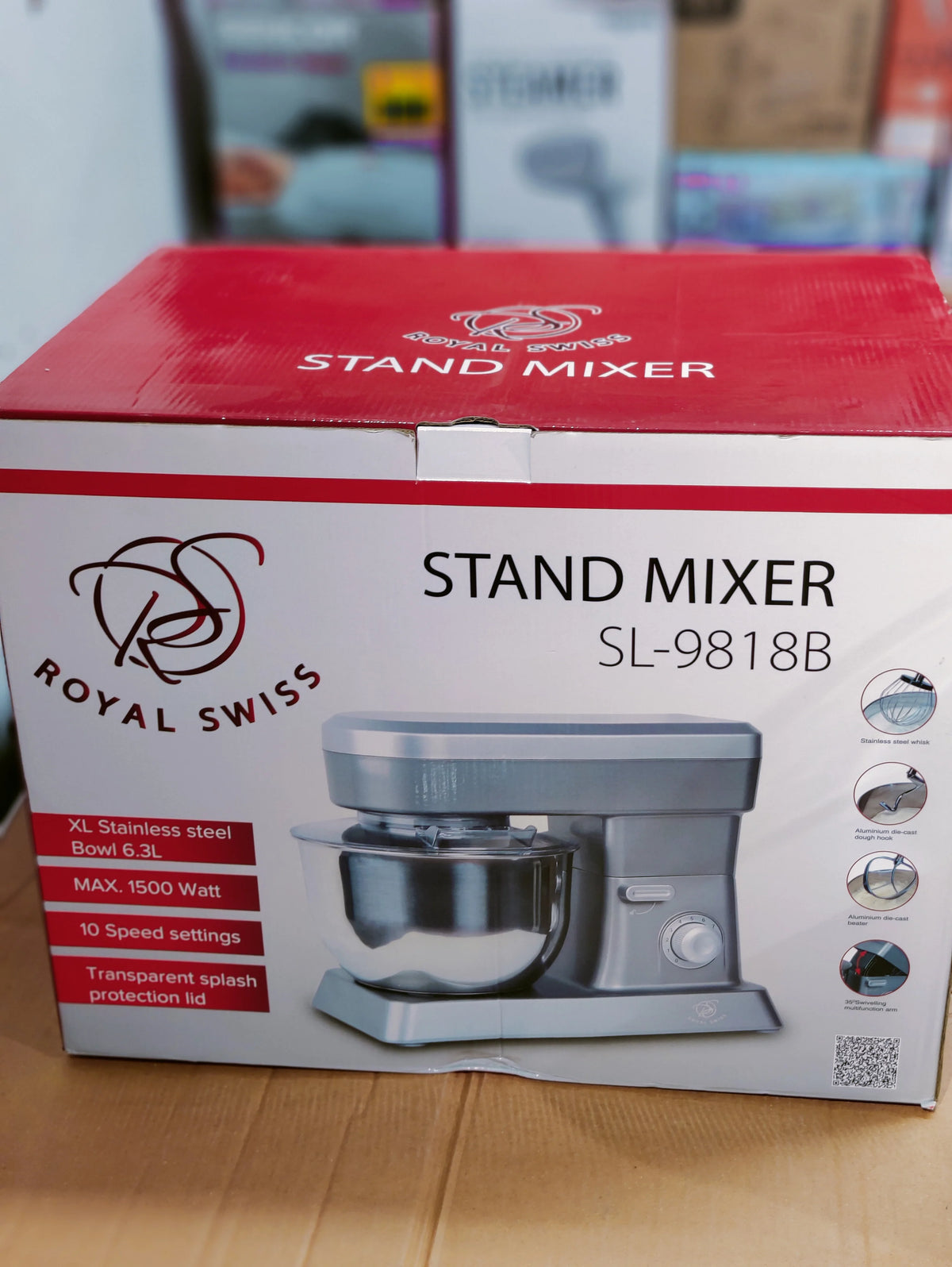 Royal Swiss Stand Mixer Daugh maker 6.3L Large capacity  Model SL-9818B