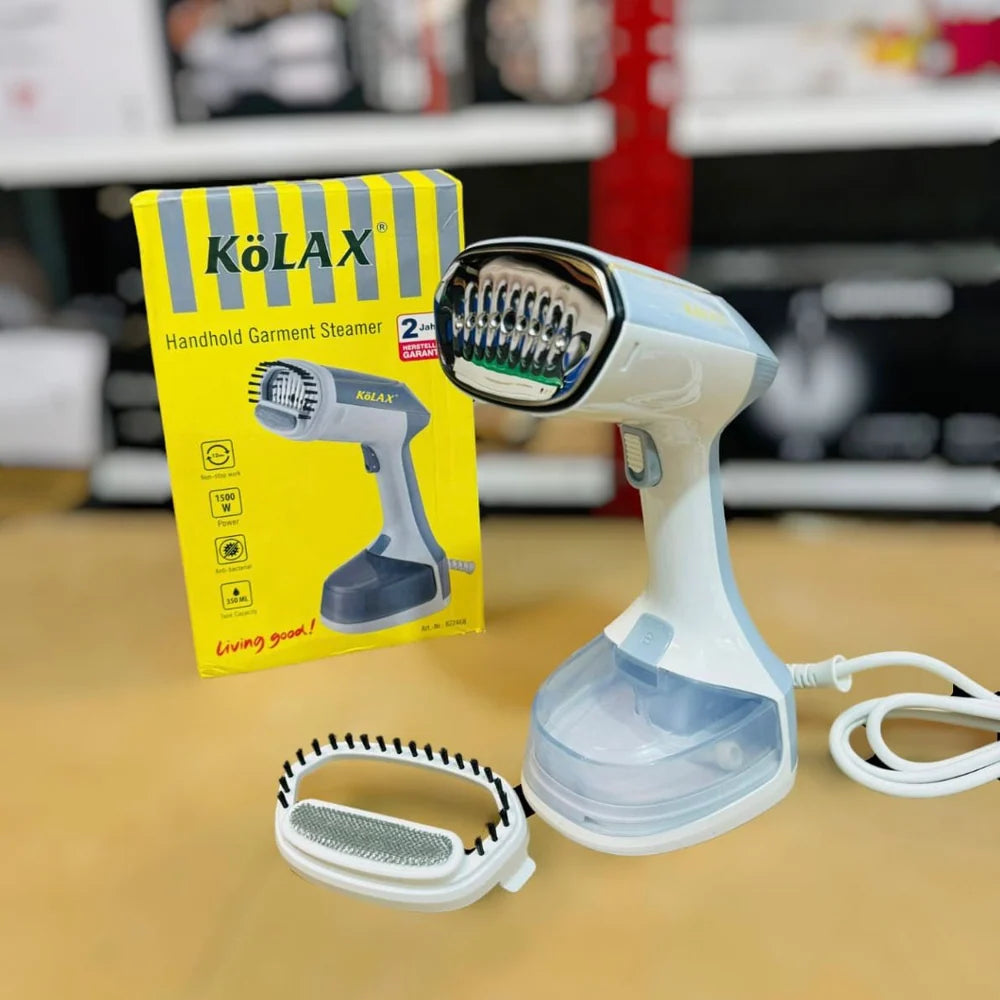 Kolax 1500W Handheld Garment Steamer 822468 – 200ml Water Tank, Fast Heat-Up & Continuous Steam