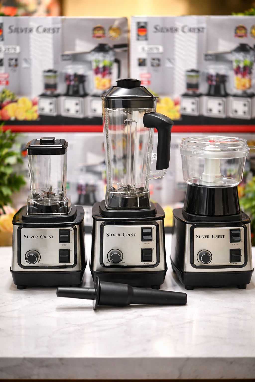 New 3in1  Heavy Duty  Silver Crest Commercial Blender 5500W Blender High Quality Pure Copper Motor Blender