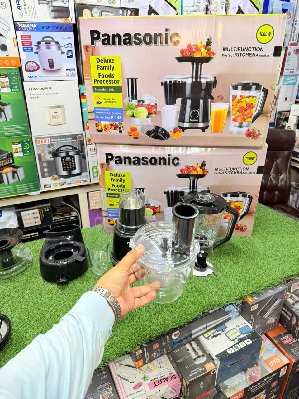 Panasonic High Quality 1000W Powerfull 8 in 1 Food Factory Processor model p-145