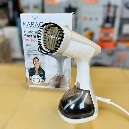 KARACA GM-S060 Digital Handheld Garment Steamer 320ML Detachable Water Tank 1500–1780W Fast Heat Up 20 Sec Touch Control 3 Steam Levels Portable Clothes Steamer with Overheat Protection