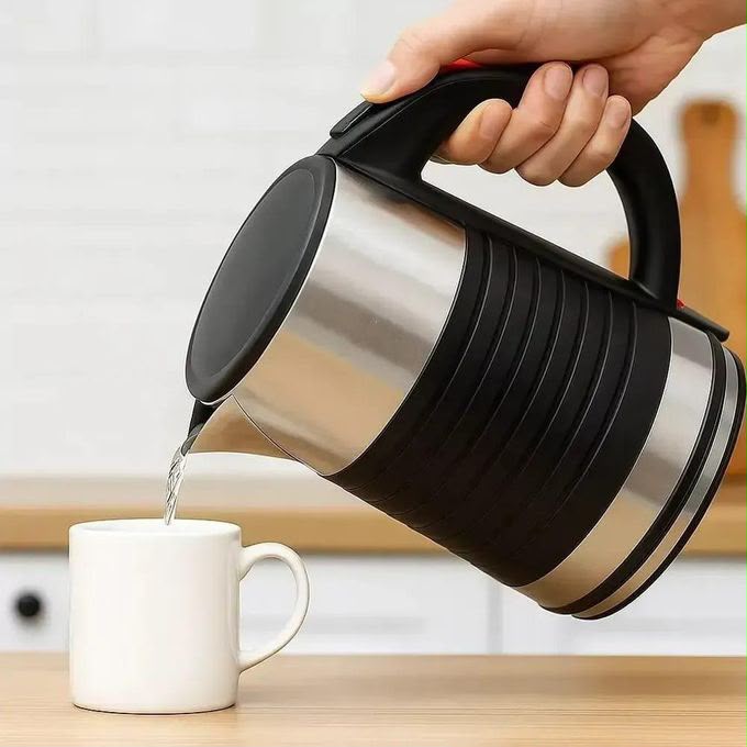 HOFFMANS Stainless Steel Electric Kettle 2.5 L | Automatic Fast Boiling Water Kettle with Auto Shut-Off & 360° Rotating Base | Durable Hot Water Boiler for Home & Office Use