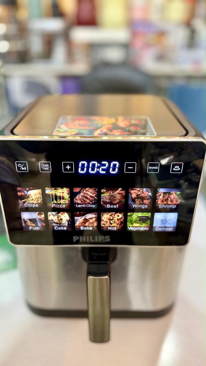 Philips air fryer digital display and control panel