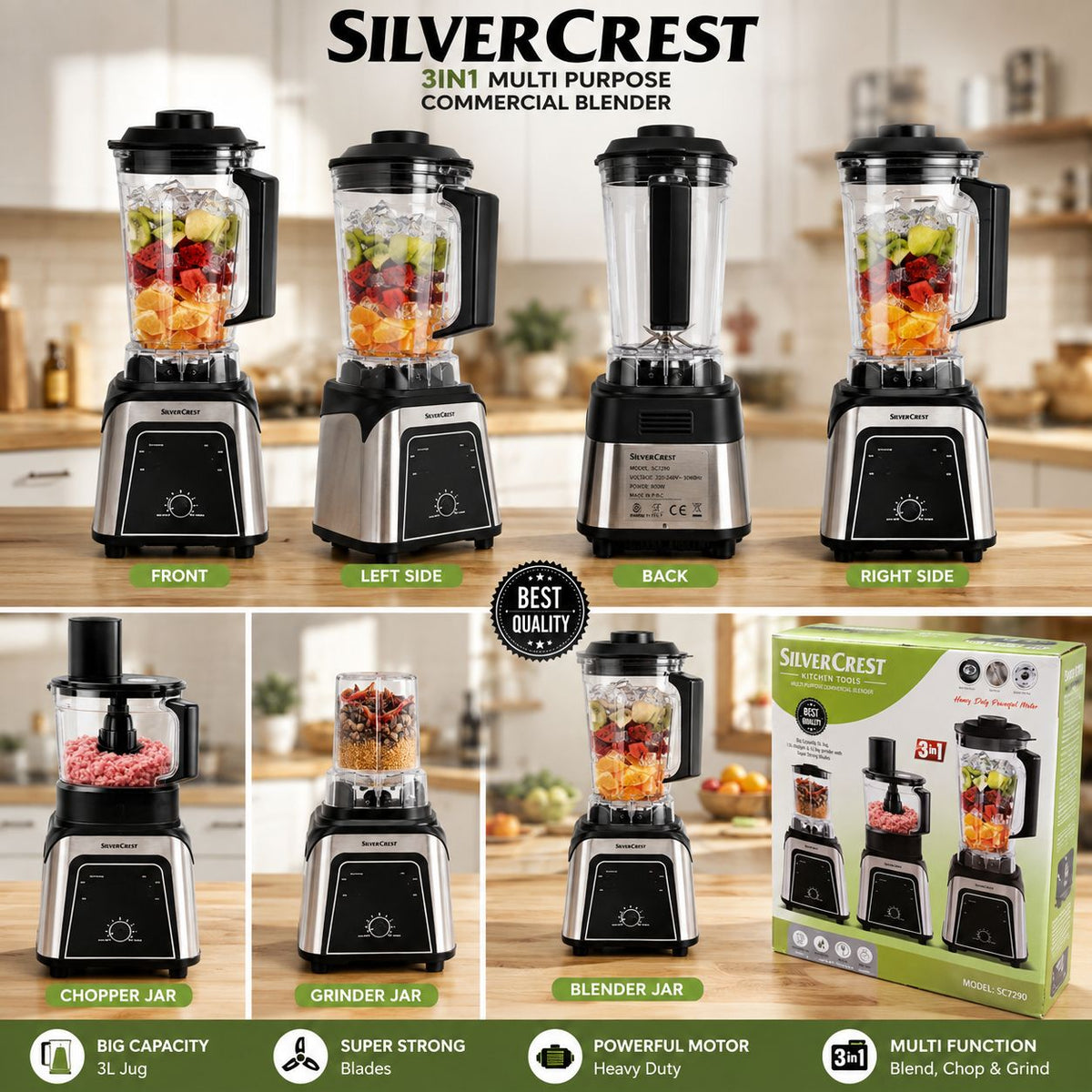 SILVER CREST 3 IN 1 JICER BLENDER