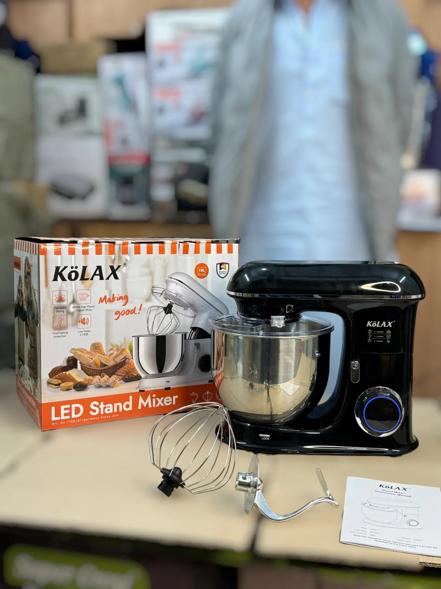 New KOLEX STAND MIXER Dough Maker / atta machine 7.8 litter large capacity 2000 Watts