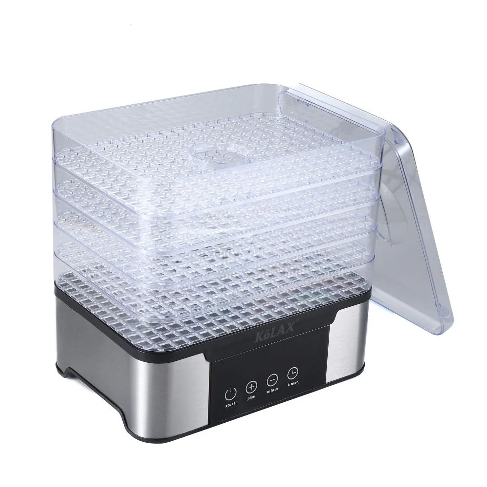 KOLAX Food Dehydrator model-914103 ( 1000W ) Digital Fruit Dryer Machine, 5 Stackable Trays, LED Control Panel, Adjustable Temperature & Timer for Fruits, Vegetables, Herbs, Meat Jerky and Homemade Snacks
