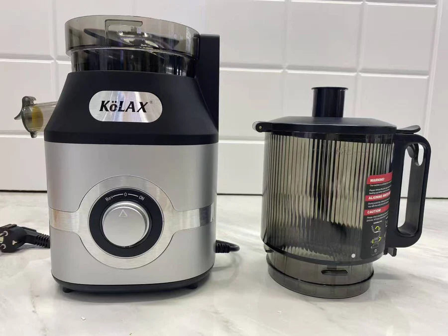 KoLAX Germany 800W Cold Press Slow Juicer 79321 – 14CM Extra Large Feed Chute, 1.8L Capacity, Slow Masticating Juice Extractor for Fruits & Vegetables